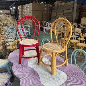 Silla para niños de ratán natural ecológica de primera calidad hecha a mano para espacios elegantes y cómodos en la sala de estar, cocina y dormitorio - Product Image 1