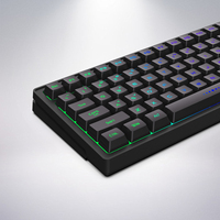 Nouveau clavier à membrane rétroéclairé RVB 2,4 G à 56 touches, disposition anglaise personnalisée, design ergonomique pour les voyages d'affaires et l'utilisation au bureau