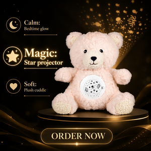 Peluche Ours Bébé Intelligent avec Capteur de Pleurs, Veilleuse Apaisante et Projection Musicale - Product Image 4