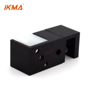 Sistema di porte scorrevoli per doccia guida a pavimento per porte in vetro con pannello fisso inferiore di ricambio in acciaio inossidabile 304 - Product Image 5