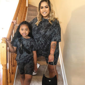 Ensembles de vêtements pour parents et enfants RTS 2022, été, tie-dye, élastiques, col rond, vêtements pour bébé garçon, tenues pour enfants - Product Image 2