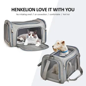 Europe America Hot Sale Airline Approved Pet Carrier Bag Small Dog Carrier Soft Sided Collapsible Portable Dog Travel Carrier