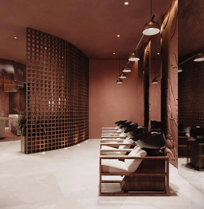 Full Custom Luxury Hair <b>Salon</b> interior Design with reception desk, <b>Salon</b> Furniture Whole Space Decoration One-stop Fit-out - Product Image 3