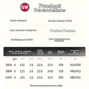 <span class=keywords><strong>Canne</strong></span> à pêche de surfcasting Guangwei VS35 Plus 4,5m No 35 No <span class=keywords><strong>40</strong></span> en carbone extra dur, section longue, pour lancer longue distance - Product Image 4