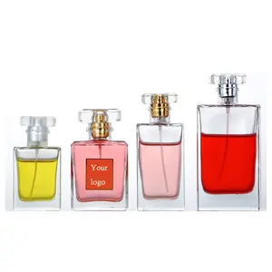 De Viaje vacía de perfume de vidrio botella de spray botella de 30ml 50ml 60ml 100ml recargable de aluminio de lujo botellas de perfume