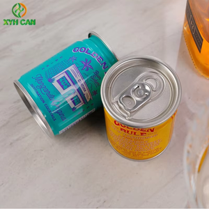 HARGA TERBAIK 100ml Mini timah dapat Custom Logo dicetak Tinplate kaleng untuk wiski anggur Tequila minuman teh jus bir - Product Image 5
