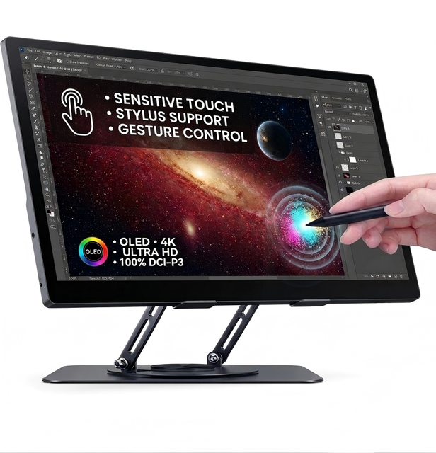 OLED 15.6inch UHD 4K Touch Screen Portable Monitor OEM Support Factory Price