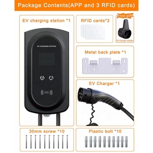 22KW WIFI RFID Smart Vehicle Charging Pile GBT 22 LEVEL2 AC EV Charger Type 2 7KW to 22KW <b>Car</b> Charge Station - Product Image 3