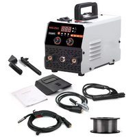 Ensemble complet Aurora Inverter Gasless Flux-Cored MIG-250 Machine à souder multifonctionnelle portable pour usage domestique 36V 20-250A Métallique