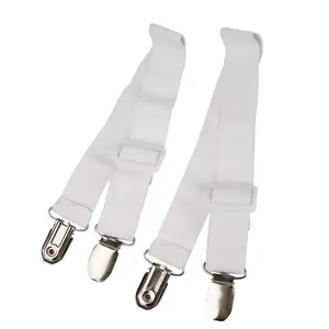 Adjustable Elastic Sheet Straps Heavy Duty Bed Sheet Grippers Suspenders Bed Sheet Fasteners
