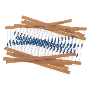Resistencias de orificio pasante de 1/4W, 5 bandas, película metálica, 1% de tolerancia, 30 valores, 20 de cada, en paquete de tiras de cartón - Product Image 2