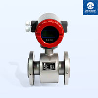 Medidor de Flujo Electromagnético de Alta Precisión +/-0.5%, Acero al Carbono, Protección IP68, Medición de Flujo de Agua Industrial, Personalizable OEM