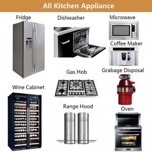 Ensemble de cuisine moderne modulaire complet avec plan de travail en marbre artificiel, robinet, tiroir, panier - Product Image 6