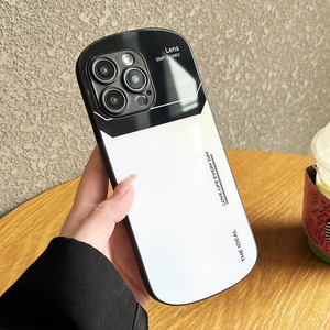 Vetro curvo gradiente grandi finestre lente custodia protettiva per Iphone 16 15 Pro - Product Image 3