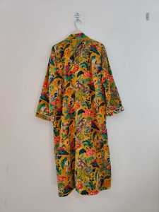 ชุดกิโมโนกำมะหยี่สำหรับผู้หญิง ลายสัตว์ป่า คอวี แขนยาวเต็มตัว แฟชั่นลำลองสำหรับฤดูหนาว ซักเครื่องได้ - Product Image 6