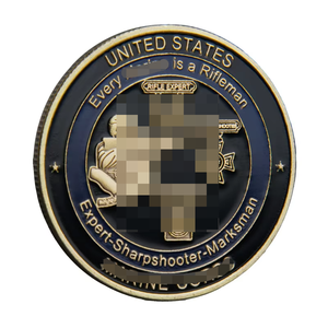 Moneta commemorativa del Corpo dei Marines degli Stati Uniti, stampa UV, lega di zinco, galvanizzata, artigianato in metallo 3D personalizzato - Product Image 2