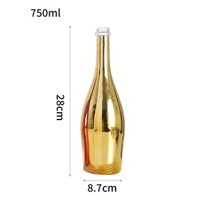 Botellas <span class=keywords><strong>de</strong></span> vino <span class=keywords><strong>de</strong></span> vidrio galvanizadas vacías personalizadas <span class=keywords><strong>de</strong></span> 750ml con muestra gratis <span class=keywords><strong>de</strong></span> sellado <span class=keywords><strong>de</strong></span> corcho - Product Image 6