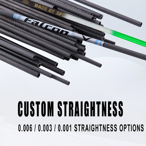 STARCN Tiges de flèches en carbone personnalisées ID 3.2/4.2/5.2/6.2/7.62mm Spine 250-1500, Longueur, Rectitude et Logo sur mesure, Vente directe usine - Product Image 4