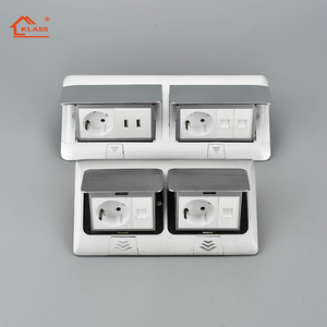 Presa Elettrica a Scomparsa con Coperchio Personalizzabile, Kit Prese da Pavimento Doppie a Scomparsa - Product Image 4