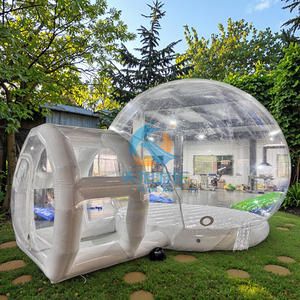 Dôme gonflable commercial en PVC de 4 m, plateforme de saut, <span class=keywords><strong>ballons</strong></span> transparents, tente, matelas pneumatique, fête pour enfants - Product Image 1