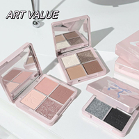 Art Value New Butterfly Contract Palette d'ombres à paupières Pearl Glitter Hot Girl Cream Face Makeup Powder Shimmer Finish pour une peau claire