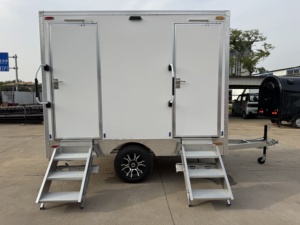 Toilettes portables de luxe pour adultes, durable, écologique, panneau sandwich en polyuréthane, remorque sanitaire, revêtement antidérapant, garantie 1 an - Product Image 6