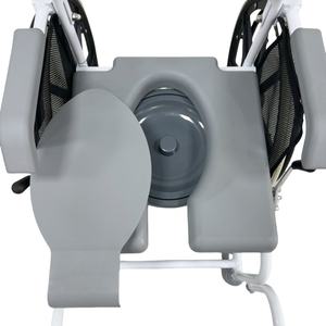 CAREME CA608 Class II Health Care Supplies Reclining <b>Shower</b> Toilet Manual Portable Commode <b>Chair</b> - Product Image 6