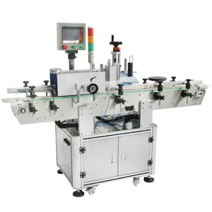 Intelligent packaging automatic round bottle positioning and labeling machine