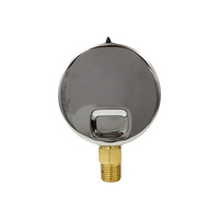 AKS 0-25 Bar 0-350 PSI Pressure Gauge 63mm Semi-Steel Case Radial Bottom Mount 1/4 NPT Water Oil Gas Air Pressure Gauge