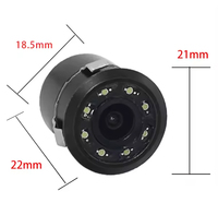 Caméra de recul pour voiture 13 Factory 170 °   Vision nocturne avant/arrière, 8 lumières LED, universel, AHD, étanche IP68