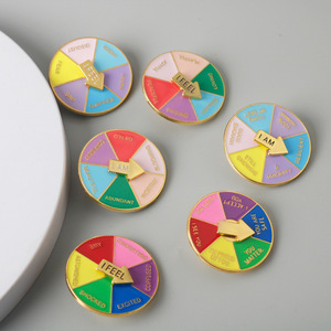Spinner Arcoíris de Aleación y PVC, Llavero y Collar Ajustable, Gestión de Emociones, Insignia de Energía Social, <span class=keywords><strong>Ruleta</strong></span> - Product Image 4
