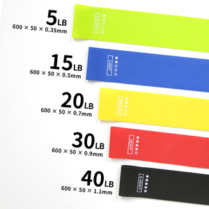 Cao Su Hoặc TPE Cao Đàn Hồi Cao Su Mini Vòng Hip Kháng Ban Nhạc Set Với Mang Theo Túi - Product Image 2