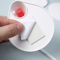 Stylo de signature promotionnel personnalisé avec logo pour réception d'hôtel/banque, avec support de table à câble, en plastique 1,0 mm
