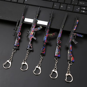 Portachiavi Modello Mini Pistola, Colorato Modello di Arma in Metallo, Portachiavi a Forma di Pistola - Product Image 4