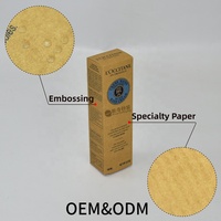 Boîte d'emballage pour crème pour les mains en papier kraft brun biodégradable FSC personnalisé, avec rabat supérieur et inférieur en carton ondulé, avec braille en relief