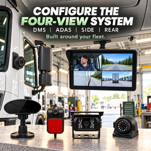 Sistema di Sicurezza per Flotte AI Mobile DVR DMS ADAS BSD Telecamere IP69K Touch Screen GPS 10.26" Monitoraggio Veicoli per Camion Pesanti e Flotte - Product Image 1