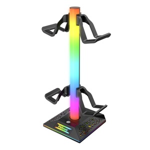 Nouveau support de manette de jeu pour outil de <span class=keywords><strong>casque</strong></span> RVB avec présentoirs USB et éclairage ambiant - Product Image 1