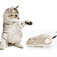 Souris en peluche réaliste et amusante, jouet pour animaux de compagnie, sans piles, soulage l'ennui pour les chats, les chiens, les animaux de compagnie, les enfants