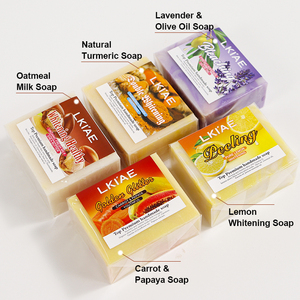 Leche fresca orgánica y manteca de karité, limpieza de belleza, equilibrio, hidratante, exfoliante, blanqueamiento, jabón de <span class=keywords><strong>avena</strong></span> hecho a mano para piel seca - Product Image 6