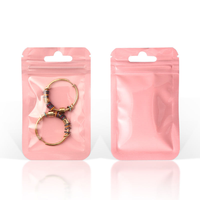 Sac en plastique à fermeture éclair auto-scellante de grande taille, coloré, type macaron, avec encoche de déchirure pour aliments, cadeaux, porte-clés, bracelets