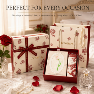 Juego de Cajas de Regalo con Diseño Impreso de Alta Gama, con Cinta de Raso Cruzada, Diseño de Corazón y Estrella, para Empaque de Joyería de Boda o San Valentín - Product Image 1