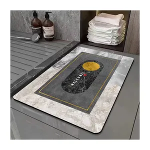 Non Slip Mat for Bathroom Rug Super Absorbent Front Door Mat Bathroom Supplies Bath Mat washable carpet bathroom rug