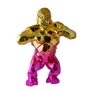 Estatua King <span class=keywords><strong>Kong</strong></span> de resina de color púrpura o personalizado textil moderno-Arte y coleccionable - Product Image 1