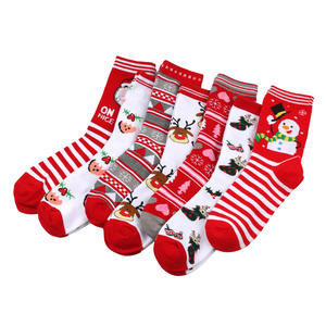 Bonne année noël vacances chaussettes tricot <span class=keywords><strong>fantaisie</strong></span> dessin animé doux coton adulte femmes hommes chaussettes de noël - Product Image 4