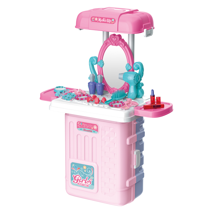Лучшая цена, Туалетная игрушка, подарочный набор для макияжа для девочек, детский стол для макияжа