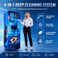 Machine de nettoyage, de lavage, de désinfection et de séchage automatique de casques de moto