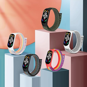 Factory Direct Sale Velcro Solo Loop Adjustable Nylon <strong>Watch</strong> Strap for <strong>Amazfit</strong> Band 5 Strap for Women <strong>Men</strong> - Product Image 5