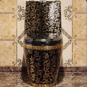 สุขภัณฑ์ห้องน้ำแบบชิ้นเดียวชุบทอง - Product Image 4