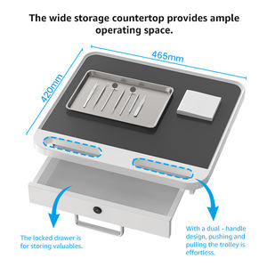 Ziekenhuismeubilair Hoge Kwaliteit Originele Tandheelkundige Rct Kar Tandheelkundige Mobiele Tafelwagen - Product Image 4