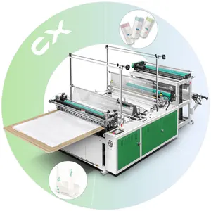 Bag making machine CX-1200 single layers non-strech heat-stealing and cold cutting carry bag making machine